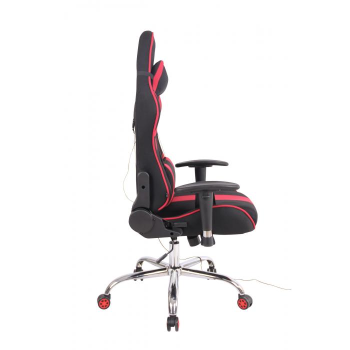Brostuhl HLO-CP93 XM Stoff ~ schwarz/rot