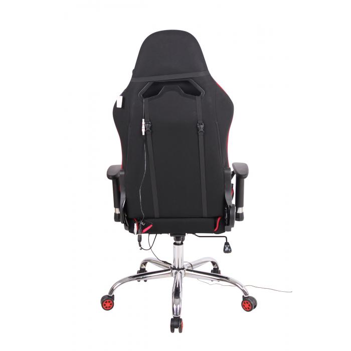 Brostuhl HLO-CP93 XM Stoff ~ schwarz/rot