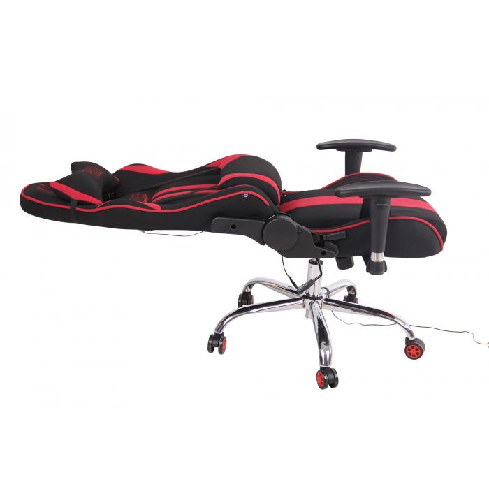 Brostuhl HLO-CP93 XM Stoff ~ schwarz/rot