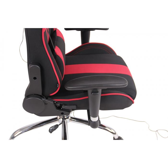 Brostuhl HLO-CP93 XM Stoff ~ schwarz/rot