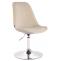 Esszimmerstuhl HLO-CP46 Samt chrom ~ creme