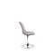 Esszimmerstuhl HLO-CP46 Samt chrom ~ grau