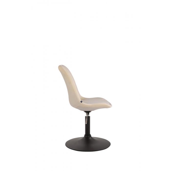 Esszimmerstuhl HLO-CP46 Samt schwarz ~ creme