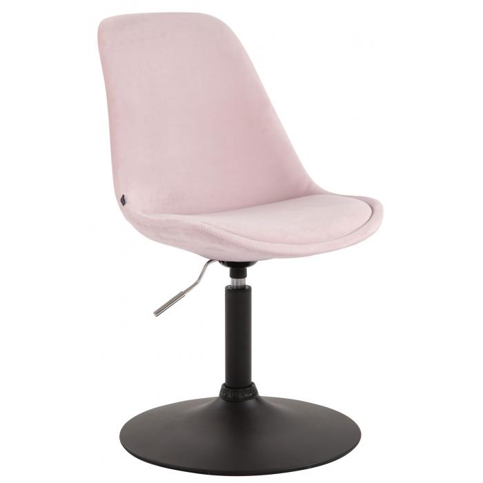 Esszimmerstuhl HLO-CP46 Samt schwarz ~ pink