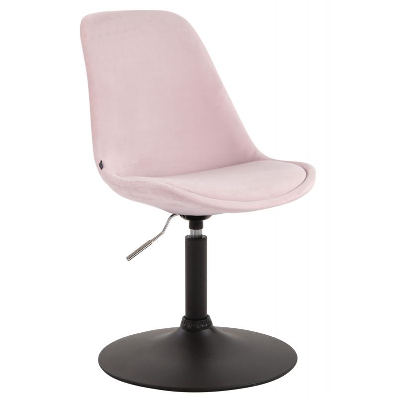 Esszimmerstuhl HLO-CP46 Samt schwarz ~ pink