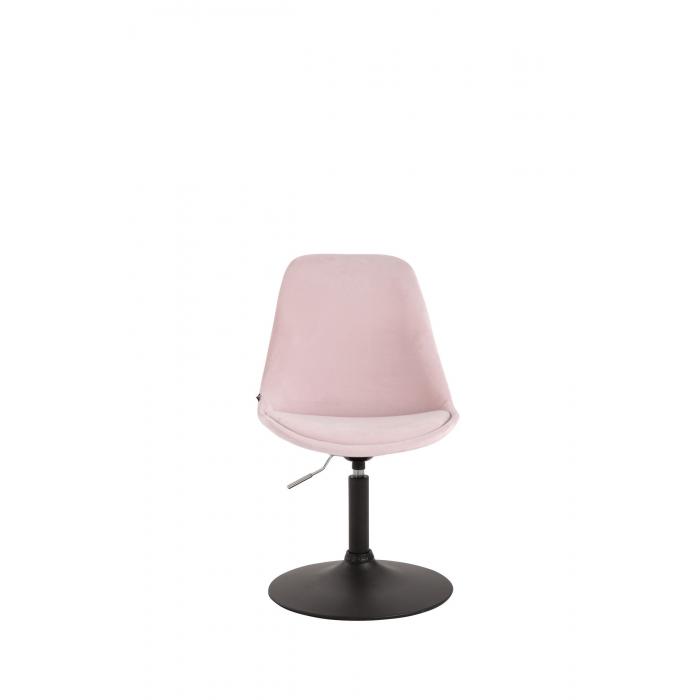 Esszimmerstuhl HLO-CP46 Samt schwarz ~ pink
