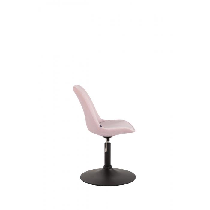 Esszimmerstuhl HLO-CP46 Samt schwarz ~ pink
