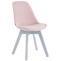 Besucherstuhl HLO-CP2 V2 Samt wei ~ pink