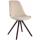 Besucherstuhl HLO-CP8 Samt Rund cappuccino ~ creme