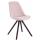 Besucherstuhl HLO-CP8 Samt Rund cappuccino ~ pink