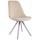 Besucherstuhl HLO-CP8 Samt Rund wei ~ creme