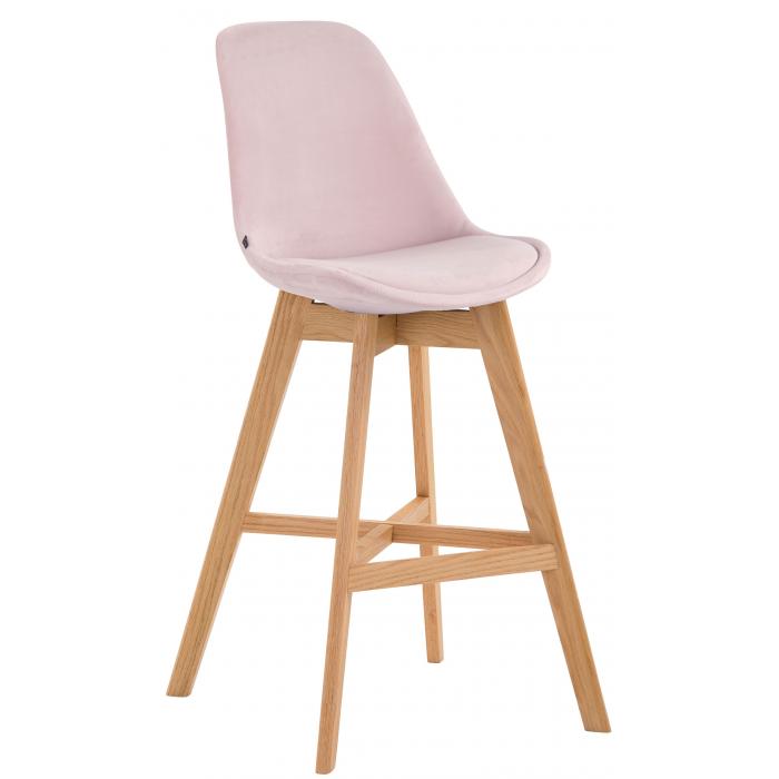 Barhocker HLO-CP12 Samt natura ~ pink