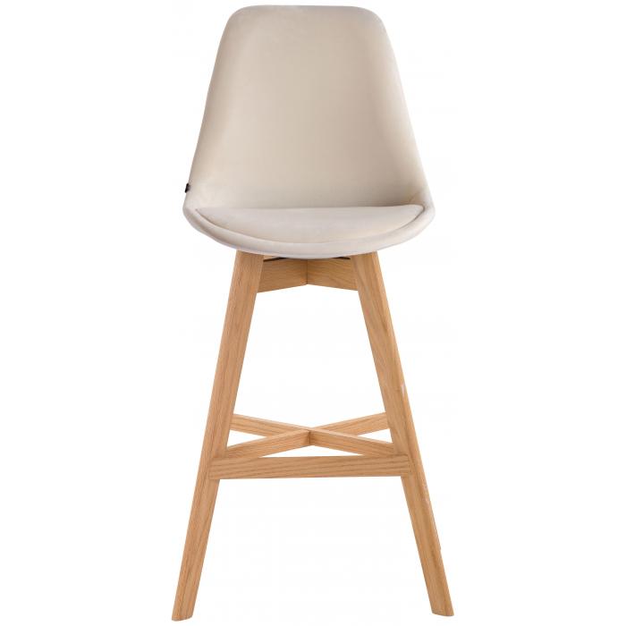 Barhocker HLO-CP12 Samt natura ~ creme