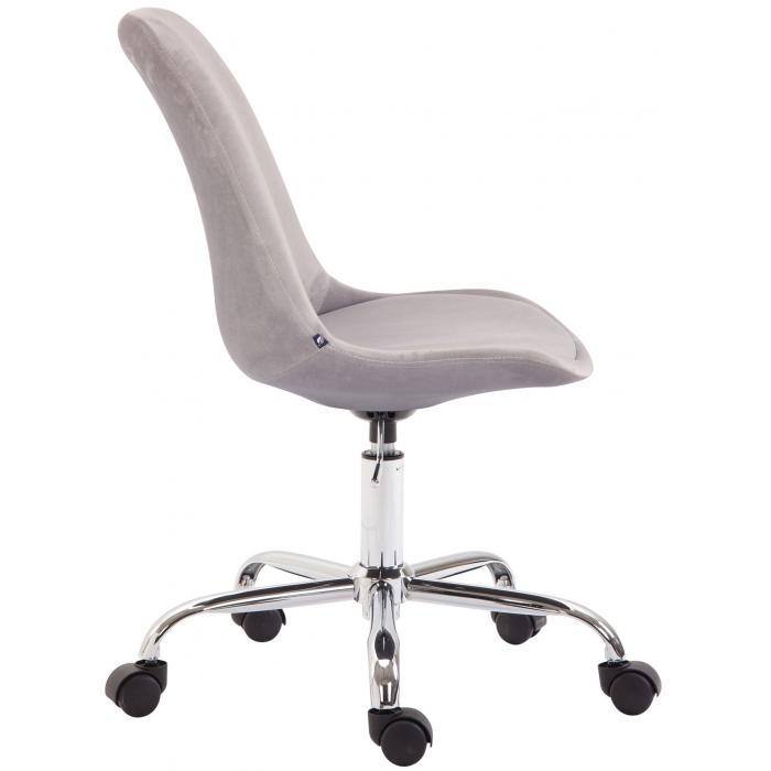 Brostuhl HLO-CP8 Samt ~ grau