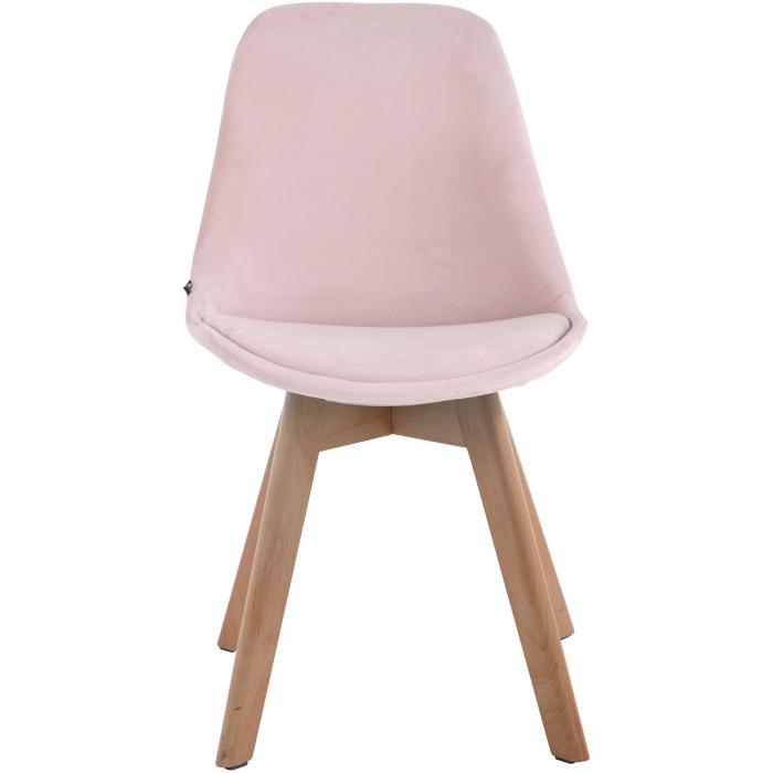 Besucherstuhl HLO-CP2 V2 Samt natura ~ pink