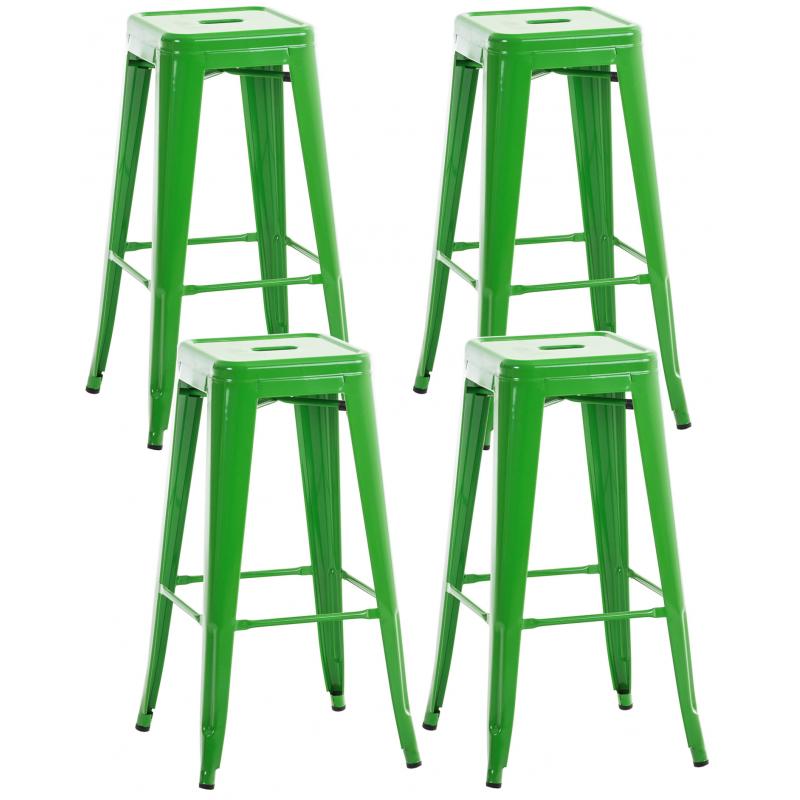 4er Set Barhocker HLO-CP21 ~ grn