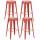 4er Set Barhocker HLO-CP21 ~ rot