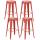 4er Set Barhocker HLO-CP21 ~ rot