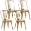 4er Set Stuhl HLO-CP57 ~ gold