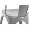 4er Set Stuhl HLO-CP57 ~ silber