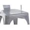 4er Set Stuhl HLO-CP57 ~ silber