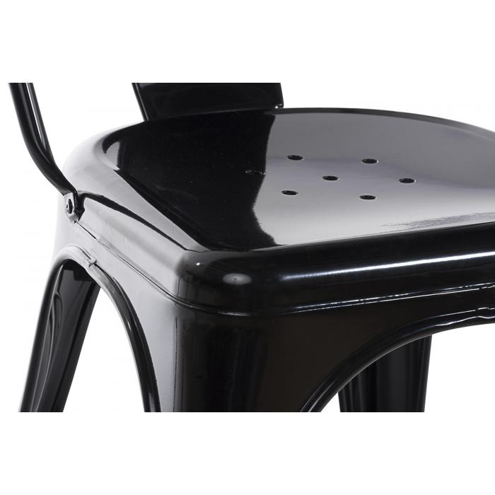 4er Set Stuhl HLO-CP57 ~ schwarz