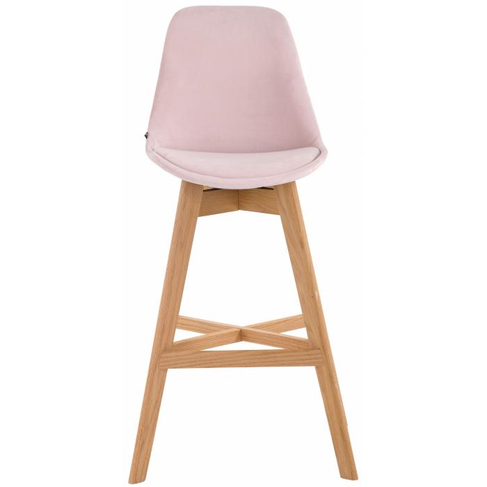 2er Set Barhocker HLO-CP12 Samt natura ~ pink