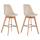 2er Set Barhocker HLO-CP40 Samt natura ~ creme 2er Set Barhocker HLO-CP40 Samt natura ~ creme