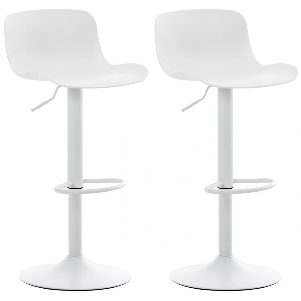 2er Set Barhocker HLO-CP222 ~ wei
