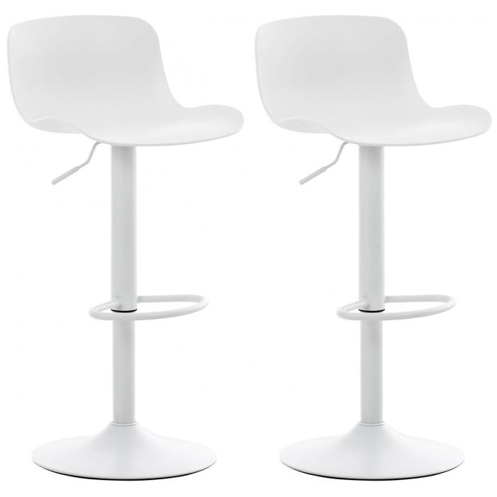 2er Set Barhocker HLO-CP222 ~ wei