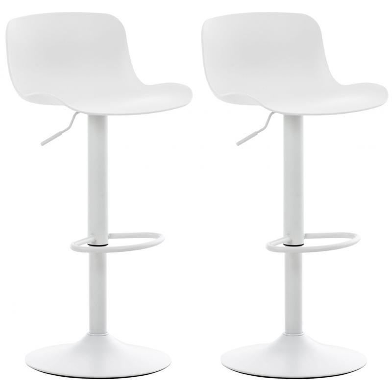 2er Set Barhocker HLO-CP222 ~ wei