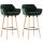 2er Set Barhocker HLO-CP19 Samt ~ grn