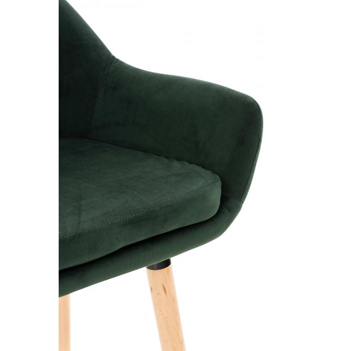 2er Set Barhocker HLO-CP19 Samt ~ grün