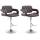 2er Set Barhocker HLO-CP15 ~ braun