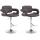 2er Set Barhocker HLO-CP15 Stoff ~ schwarz
