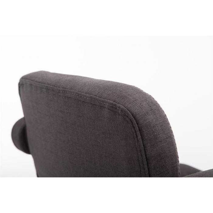 2er Set Barhocker HLO-CP15 Stoff ~ dunkelgrau