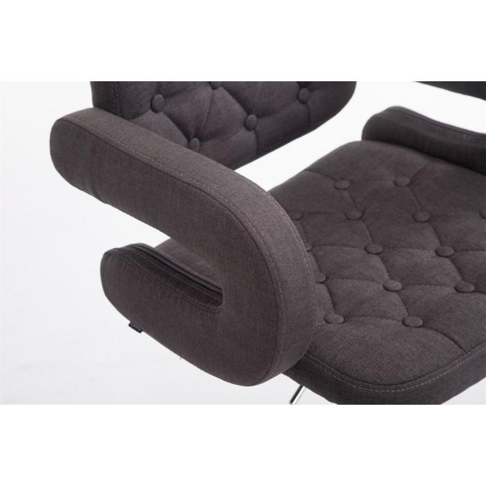 2er Set Barhocker HLO-CP15 Stoff ~ dunkelgrau