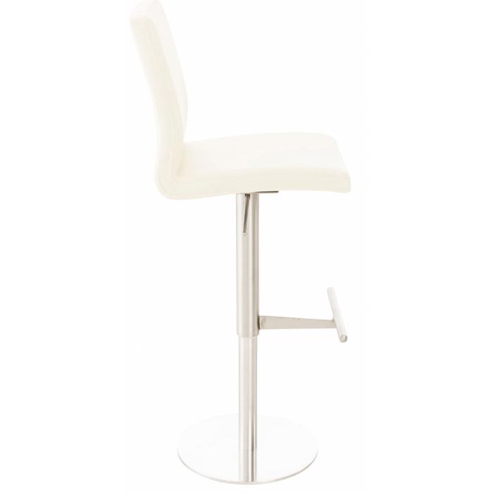 Barhocker HLO-CP10 Kunstleder edelstahl ~ creme