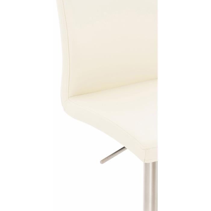 Barhocker HLO-CP10 Kunstleder edelstahl ~ creme