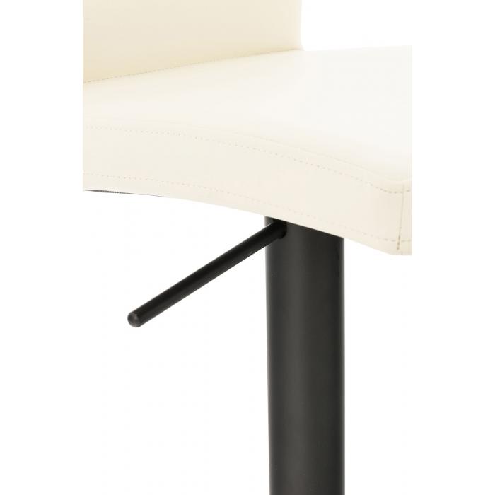 Barhocker HLO-CP10 Kunstleder schwarz ~ creme