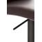 Barhocker HLO-CP10 Kunstleder schwarz ~ braun