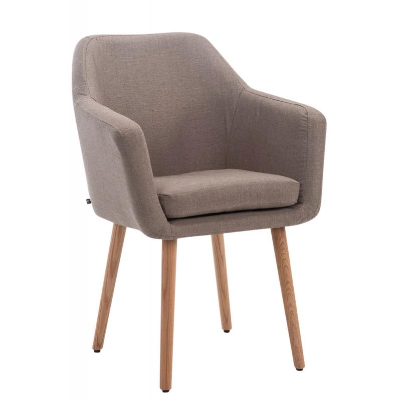 Besucherstuhl HLO-CP19 Stoff natura ~ taupe