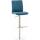 Barhocker HLO-CP10 Stoff edelstahl ~ blau