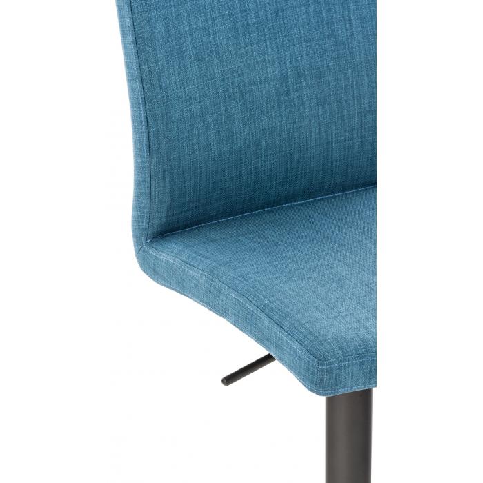 Barhocker HLO-CP10 Stoff schwarz ~ blau