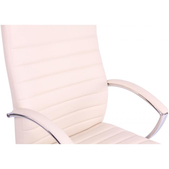 Brostuhl HLO-CP83 Kunstleder mit Massagefunktion ~ creme