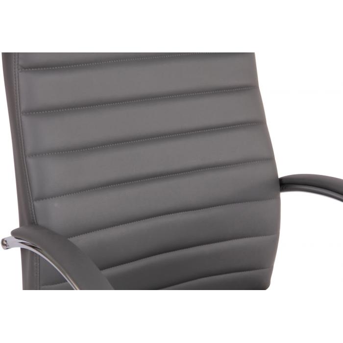 Brostuhl HLO-CP83 Kunstleder mit Massagefunktion ~ grau
