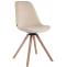 Esszimmerstuhl HLO-CP85 Samt Rund natura ~ creme