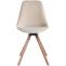 Esszimmerstuhl HLO-CP85 Samt Rund natura ~ creme