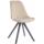 Besucherstuhl HLO-CP8 Samt Square grau ~ creme