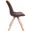 Besucherstuhl HLO-CP8 Samt Square natura ~ braun